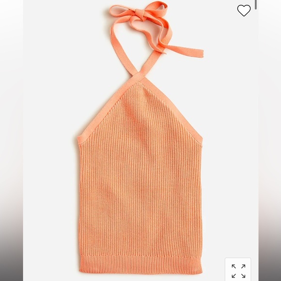 J. Crew Cotton-blend halter sweater-tank - Picture 3 of 3